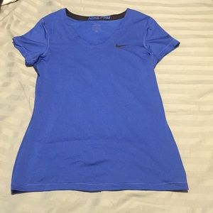 Nike pro royal blue women’s cut t shirt